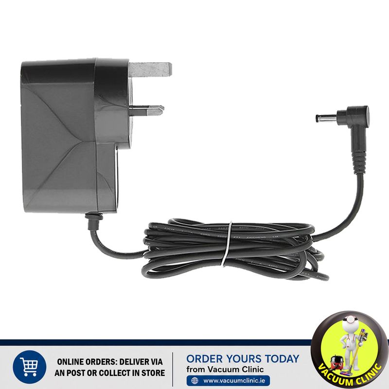 DYSON MAINS CHARGER IRE/UK PLUG MODELS V10 V11 V12 SV12 SV14 SV20 SV30 ALTERNATIVE TO 969350-01 CBL1044 (4502) QUAVCP225