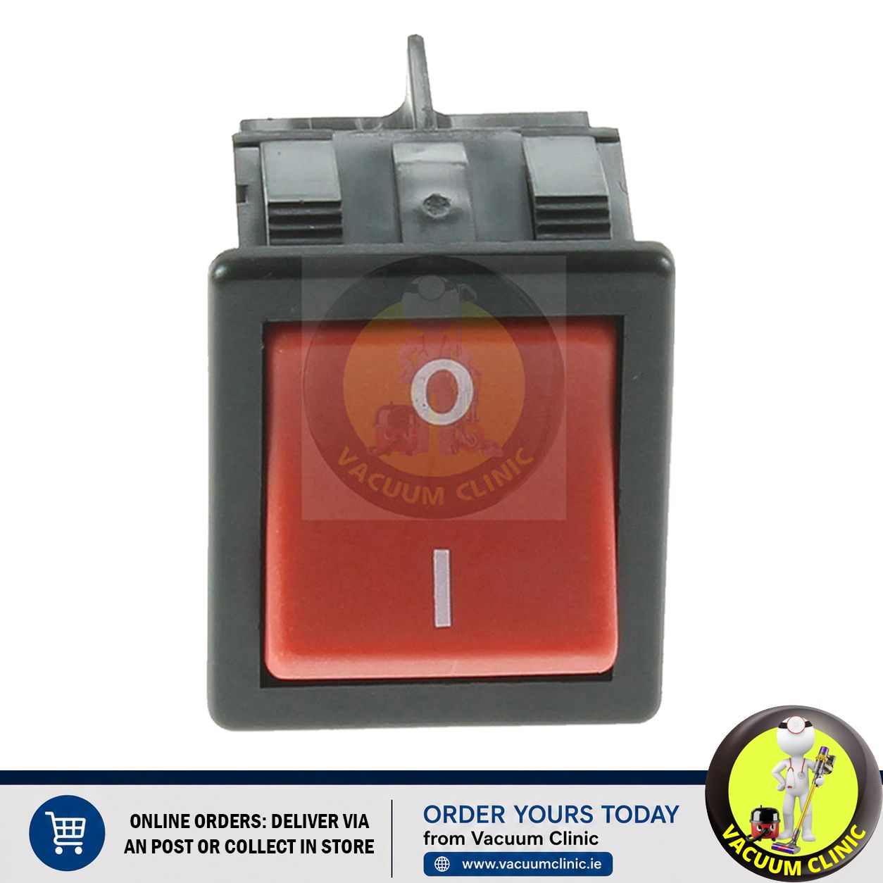 INSPIRE / NUMATIC RED D/POLE ON/OFF SWITCH EXSSW4575 (3805) EXSSW65