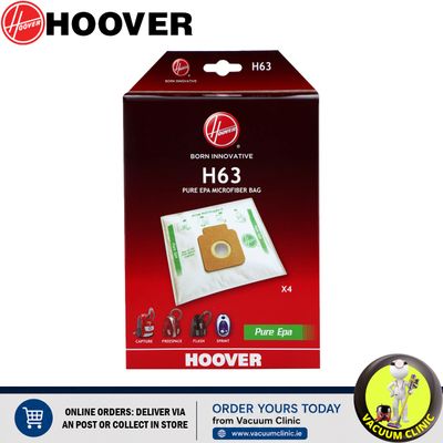 GENUINE HOOVER BAGS *EXSSDB320* HEPA H63 FREESPACE/SPRINT X 4 (1804.0304) HVR35600536