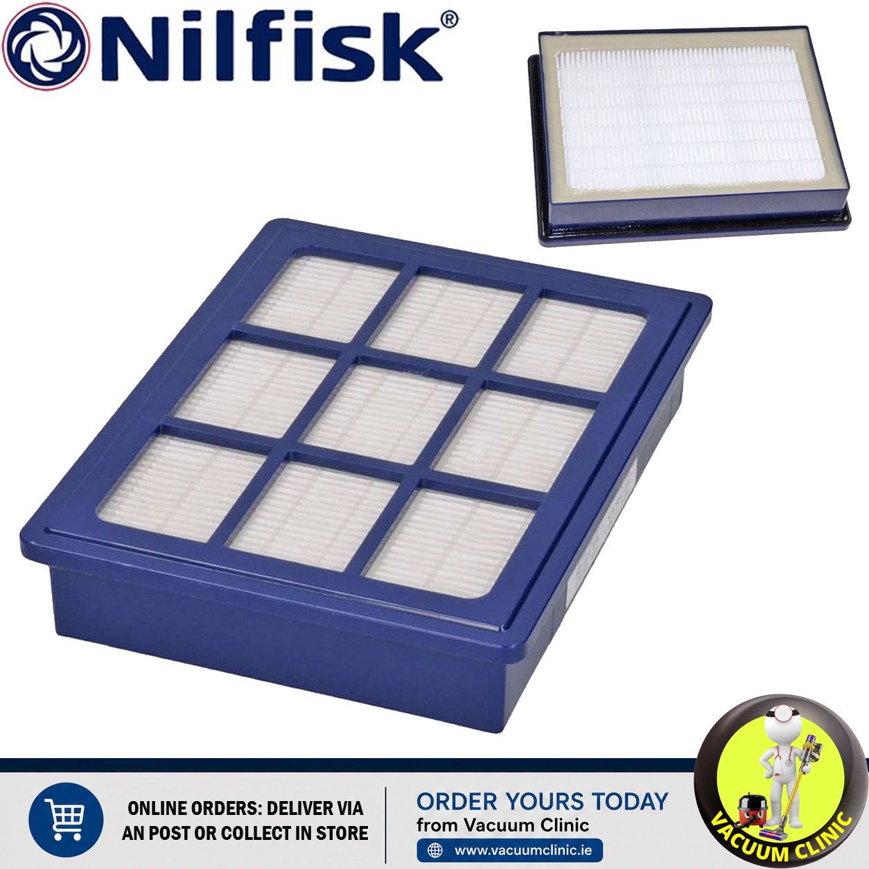 NILFISK FAMILY NEW TYPE FILTER HEPA H13 (6006) NIL1471250500