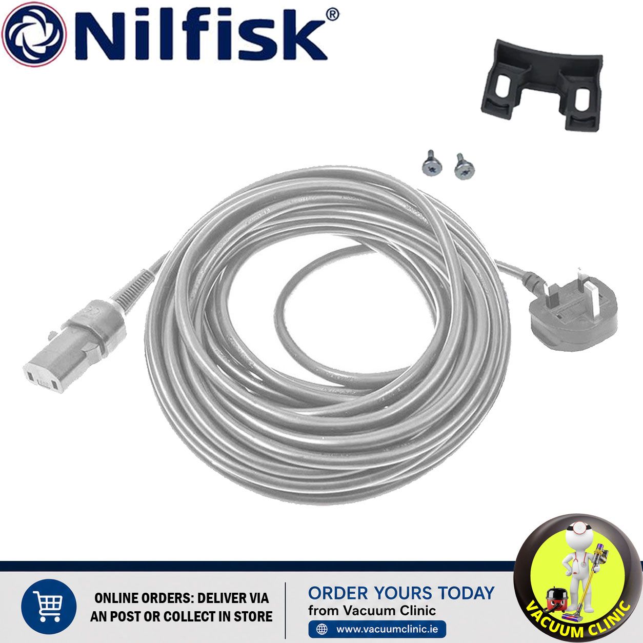 NILFISK GM80/90 POWER LEAD 7M CABLE ALT TO NIL21746600 (0105) NIL21746500