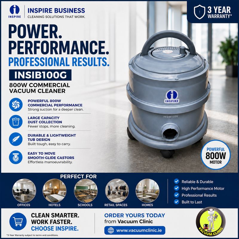 INSPIRE BUSINESS 800W VACUUM CLEANER (5401) INSIB100G