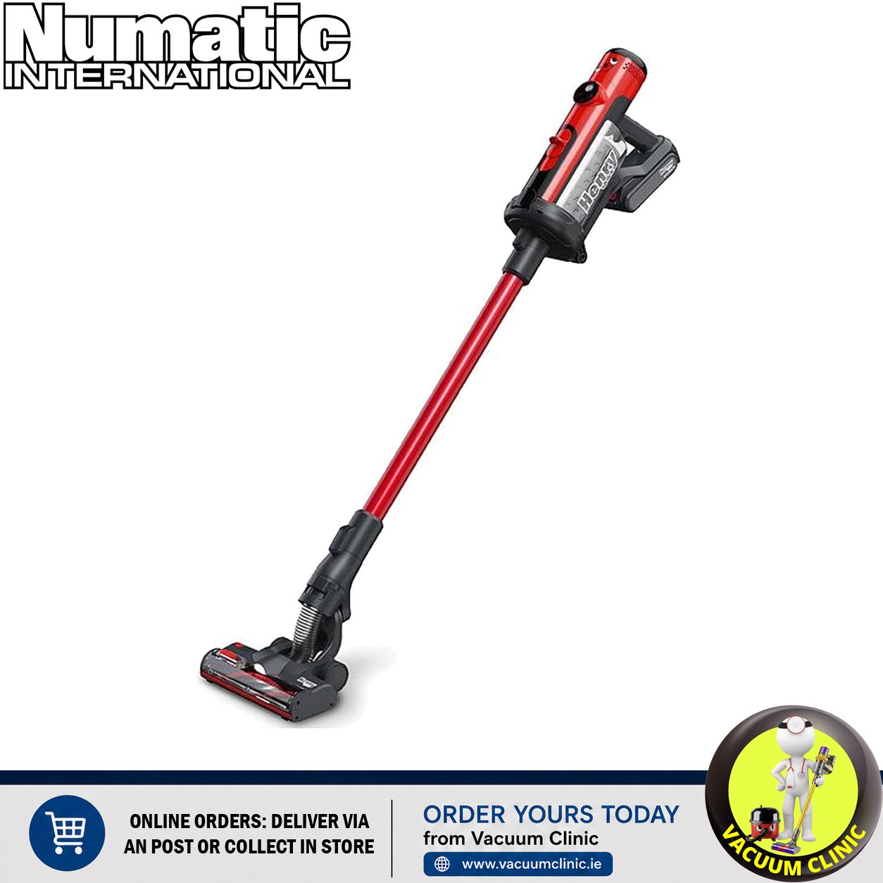 HENRY QUICK CORDLESS VACUUM, LARGE CAPACITY, DUST-FREE EMPTYING 913925 (5401) NUMHENRYQUICK
