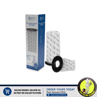 HENRY QUICK QUALTEX BRAND PODS, PACK OF 10 PODS FOR CORDLESS STICK VAC HENRY QUICK (1907) QPRO1005