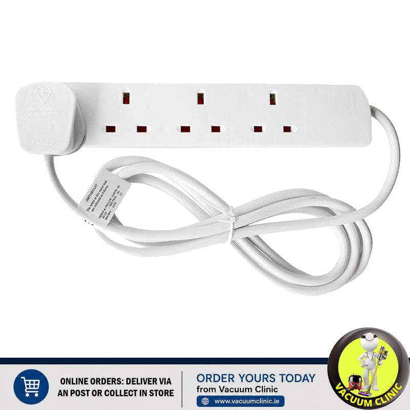4 GANG 2 METRE EXTENSION LEAD W/PLUG &amp; NEON JA058Y (2602) JEGJA152B