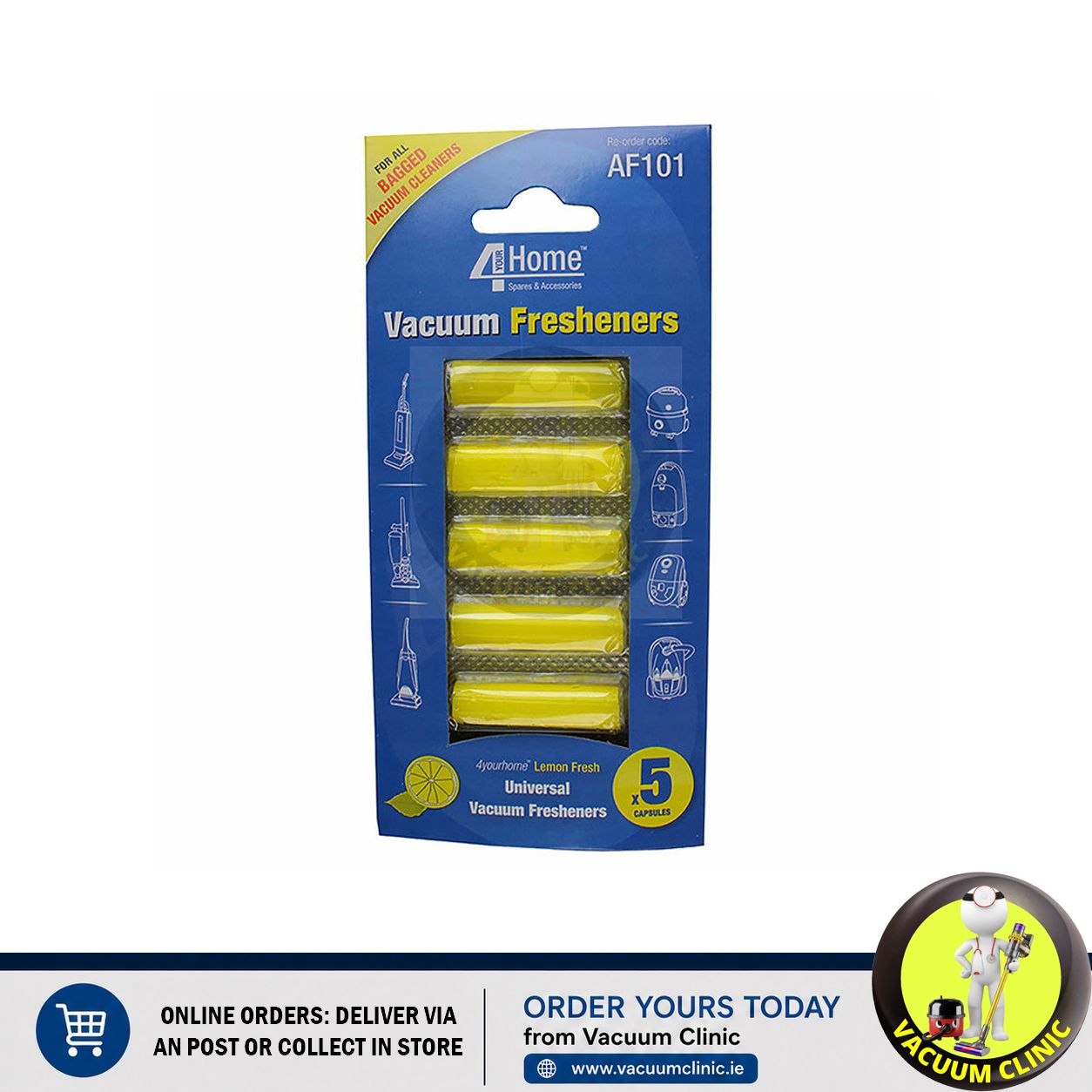 AIR FRESHENER PELLETS X 5 LEMON FRESH (0803) EXSAF101