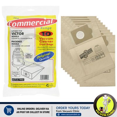 VICTOR D9/V9 DUST BAGS (10 PACK) EXSSDB139 EXSSDB315 (3105) EXSYYY426