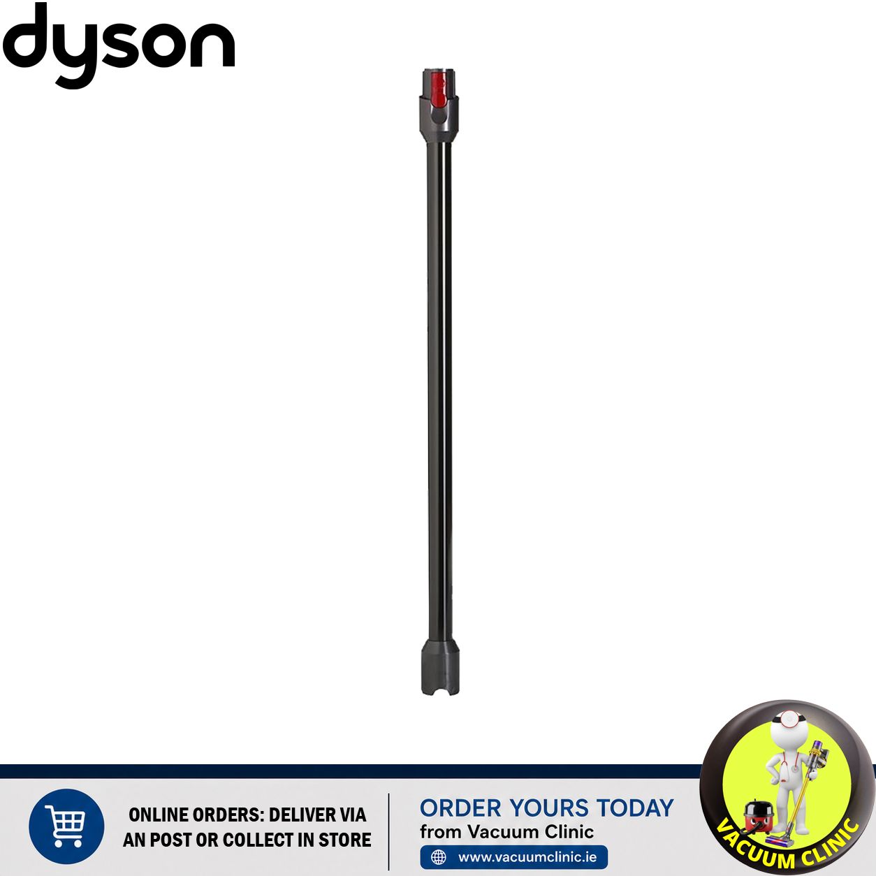 DYSON  V12 VACUUM CLEANER WAND EXTENSION ROD BLACK - 706MM (4504) DYS971518-12