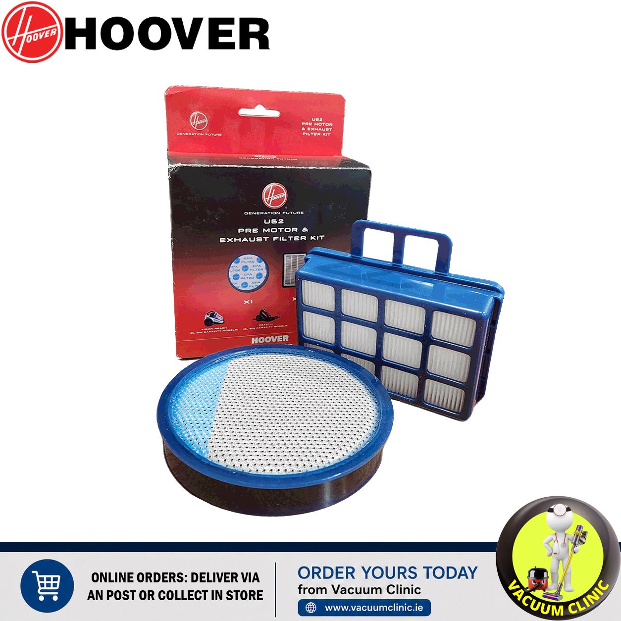 HOOVER U52 FILTER KIT 35601650 (6003) HVR35601650