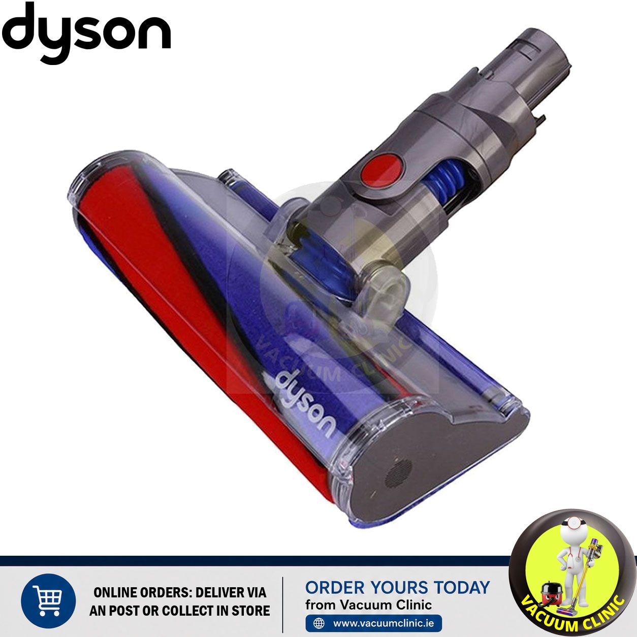 DYSON 966724-03 SOFT ROLLER CLEANER HEAD RETAIL ALT OF 966489-01 (4701) DYS966724-03
