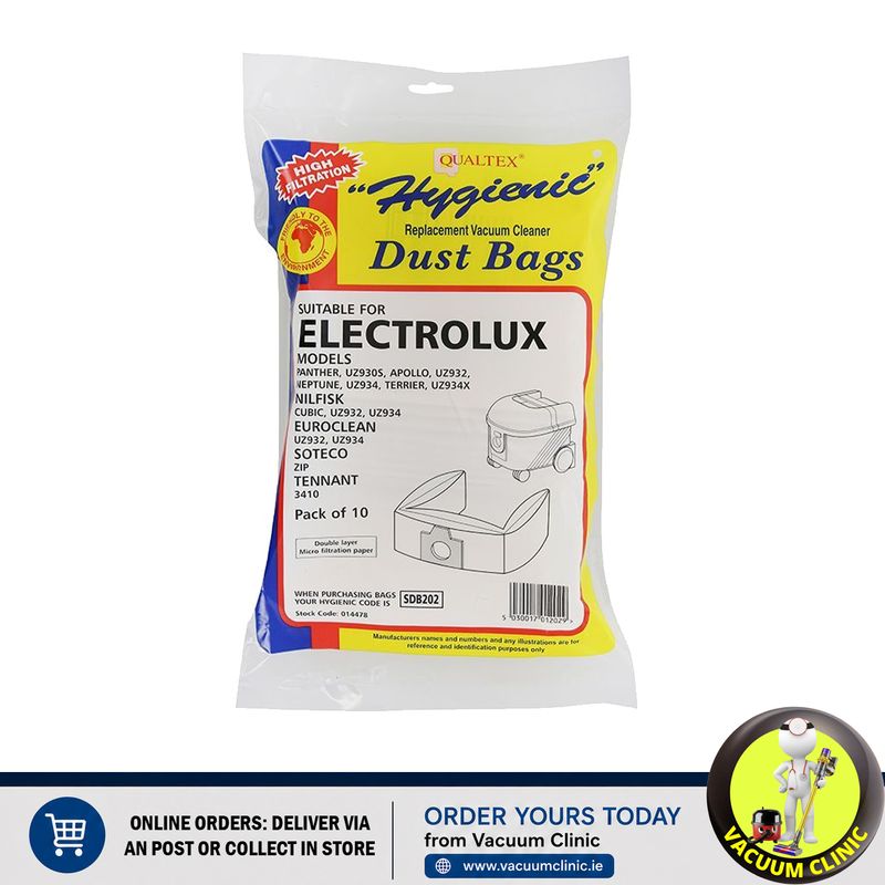 NILFISK ADVANCE UZ930 // LUX EUROCLEAN BAGS (3005) EXSSDB202