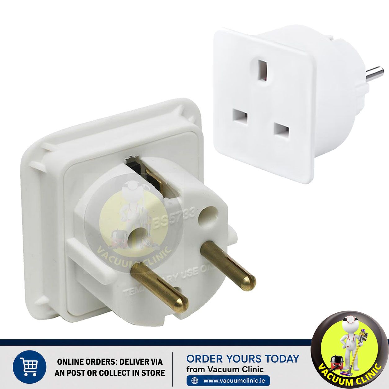 PACKED  2 PIN TRAVEL ADAPTER (6704) EXSACC2PIN