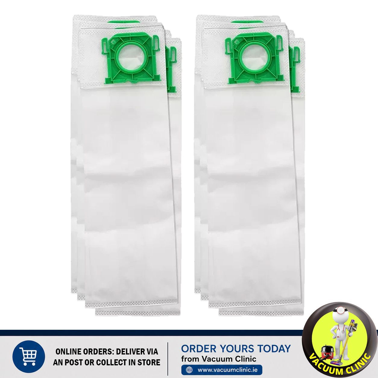 SEBO UPRIGHT BAGS GREEN PLASTIC EXSYYY720 (7101) EXSSDB249