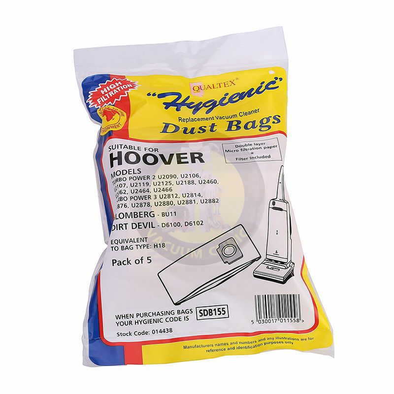 HOOVER TURBO 2 DUST BAG (7001) EXSSDB155
