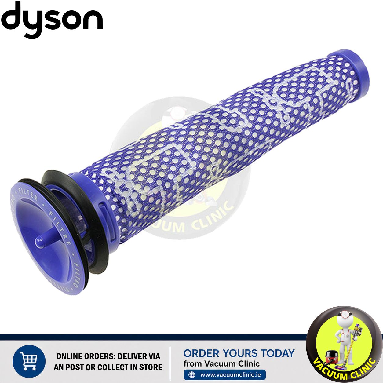 ***USE FIL596*** DYSON GENUINE V6 PRE FILTER ASSY DC59, DC58, ETC. (4803) DYS965661-01