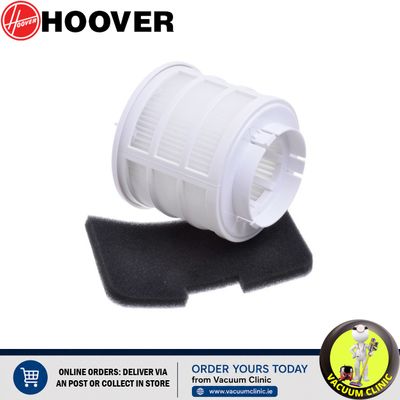 HOOVER U99 PRE &amp; POST MOTOR HEPA FILTER KIT (3 PUSH-IN CLIPS) (5102) HVR35602359