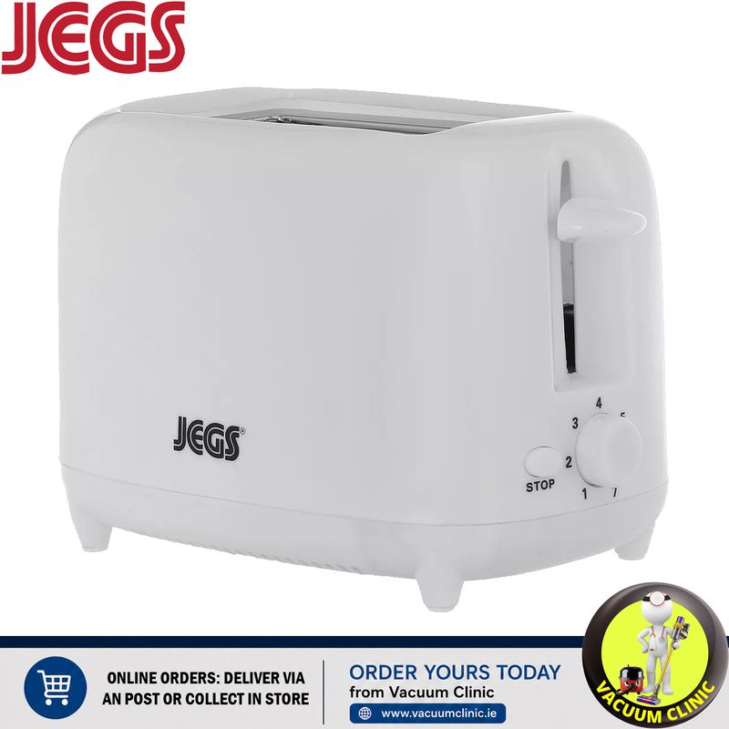 Jegs White 2 Slice Toaster (3301) JEGFK1305
