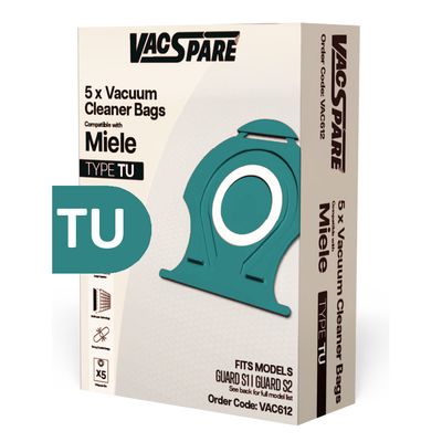 MIELE TU MICROFIBER BAGS PACK OF 5 () EXSVAC612