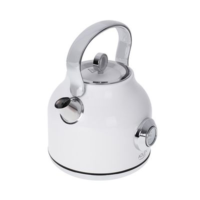 ADLER 1.7L WHITE OLD STYLE KETTLE WITH A THERMOMETER 2200W (NON STOCK ITEM) ADLAD1346WHITE