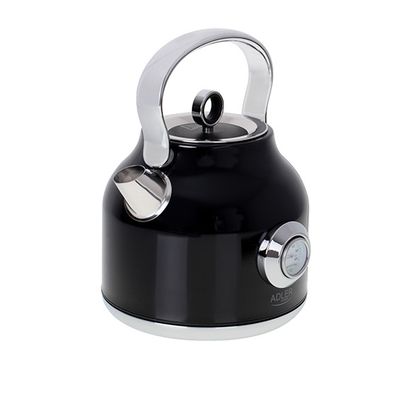 ADLER 1.7L BLACK OLD STYLE KETTLE WITH A THERMOMETER 2200W (NON STOCK ITEM) ADLAD1346BLACK