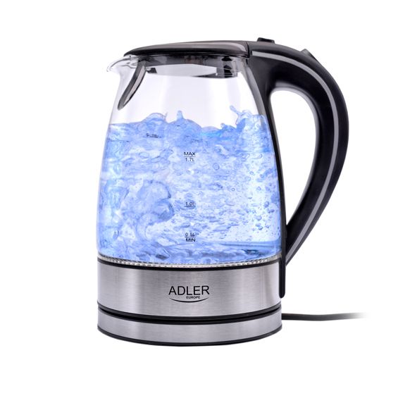 ADLER 1.7L GLASS KETTLE 2200W (NON STOCK ITEM) ADLAD1225