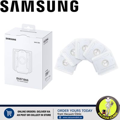 SAMSUNG VCA-SAE90 SERIES DUST BAG STATION GENUINE BAGS X5 (0704) VCA-ADB90/VT