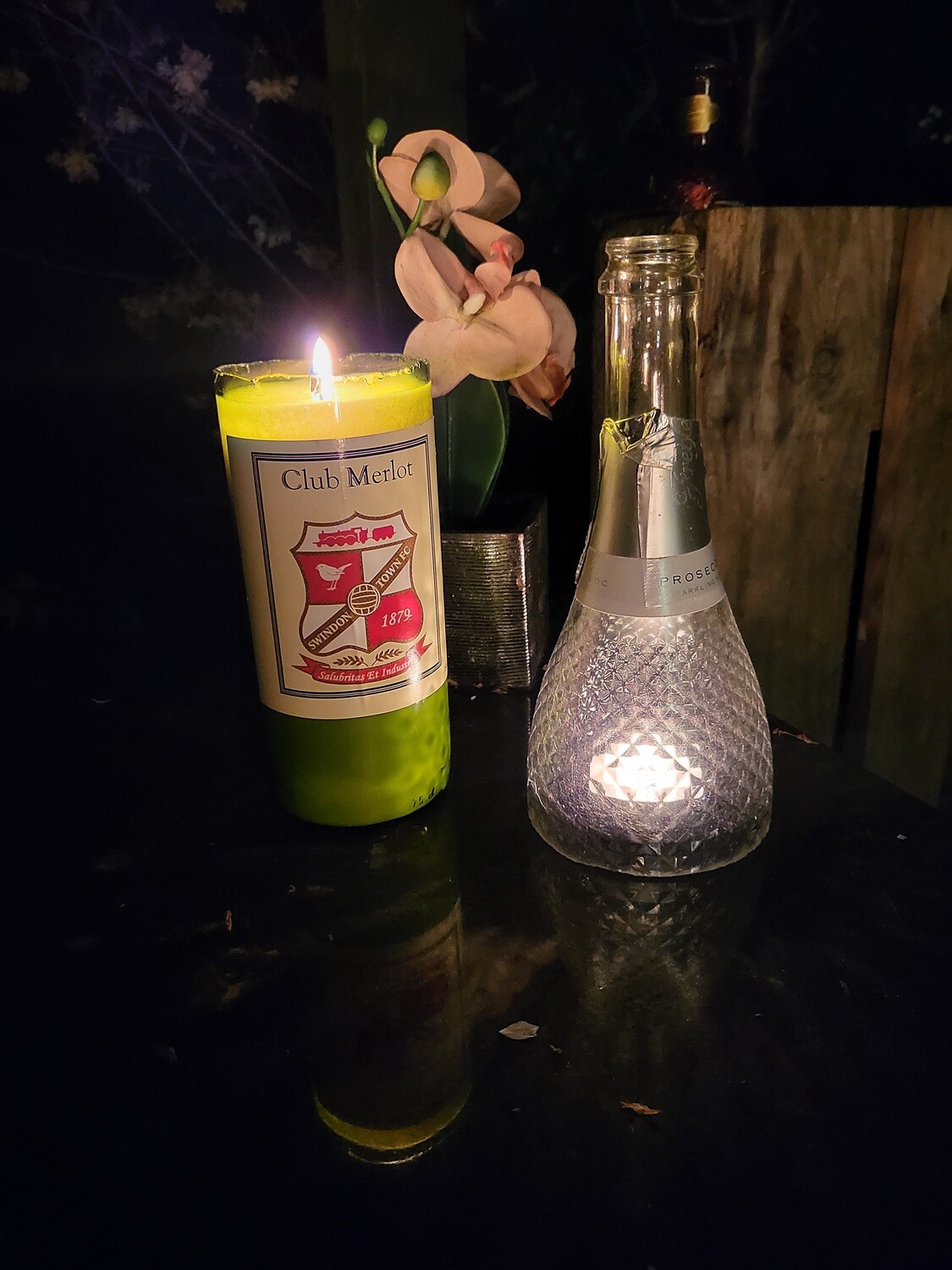 Prosecco Bottle Tealight cover
