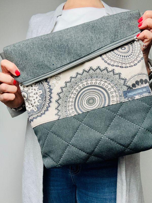 FOLDOVER.bag Mandala/anthrazit