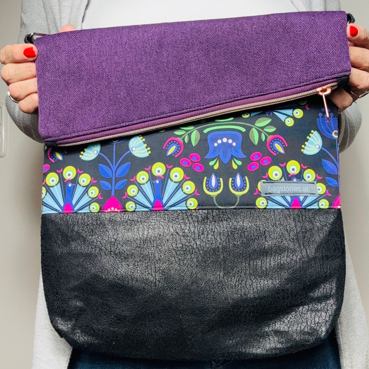 SALE!! FOLDOVER.bag - happy colors