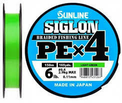 Плетеный шнур Sunline Siglon PE X4 150m