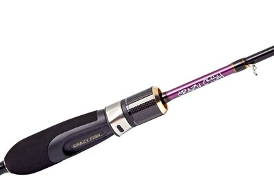 Спиннинг Crazy Fish Ebisu II Violet SV602SUL Light game New Style 1.83m 0.5-3gr