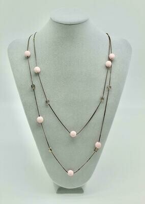 Pink Candy Bead Necklace