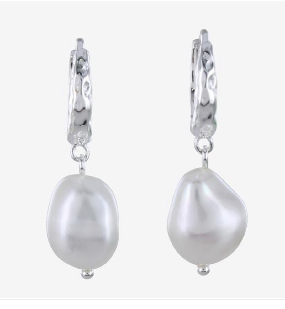 Pearl & Hoop Earrings