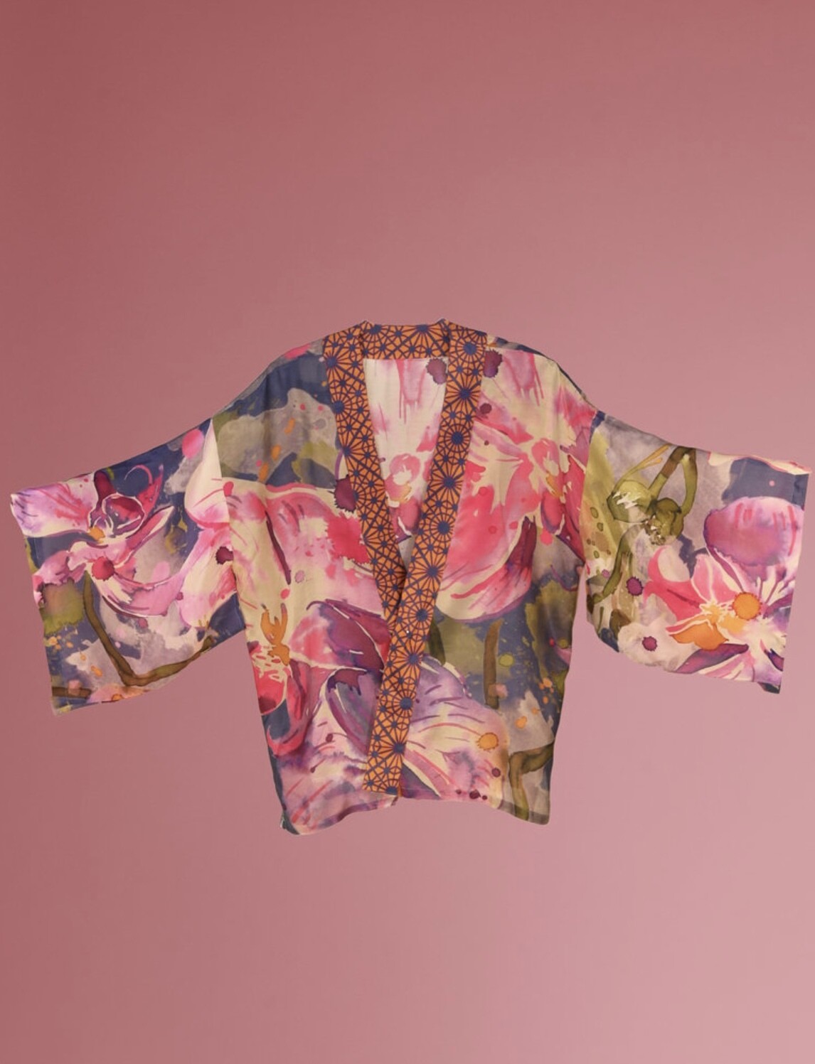 Denim orchid Kimono