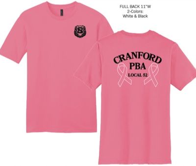 Cranford PBA Breast Cancer Awareness T-shirt(Pink) Cranford PBA Breast Cancer Awareness T-shirt(Pink)