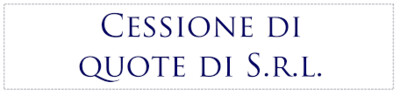 Cessione quote Srl