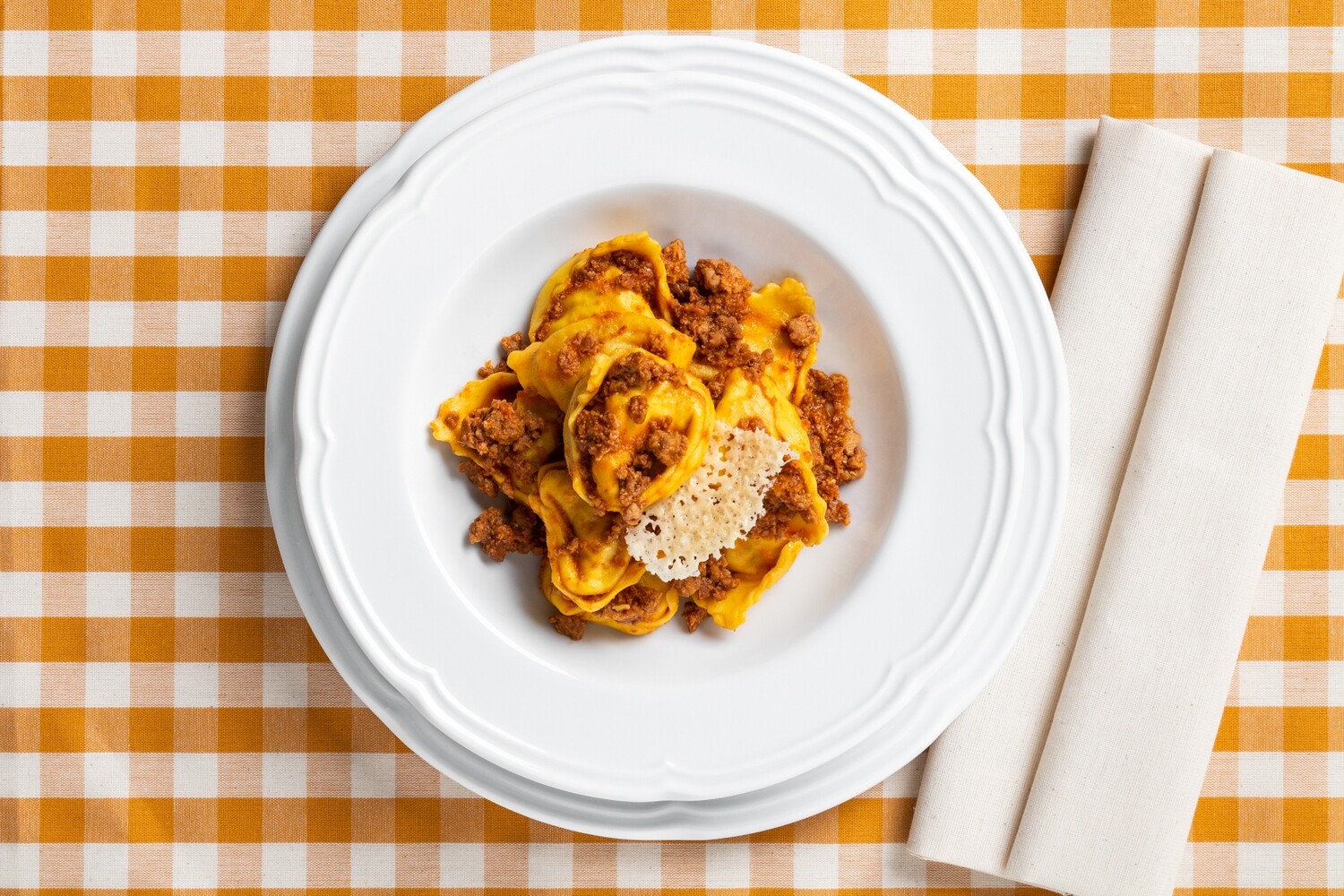 Tortelli di zucca GLUTEN FREE al ragù Tortelli di zucca GLUTEN FREE al ragù