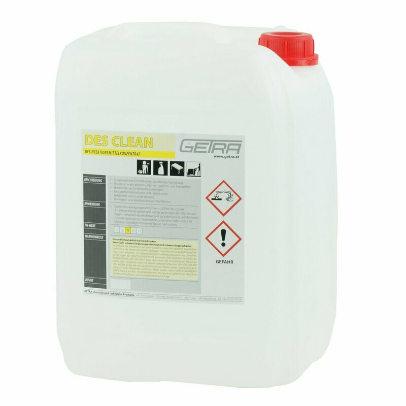 GETRA DES Clean Desinfektionsreiniger