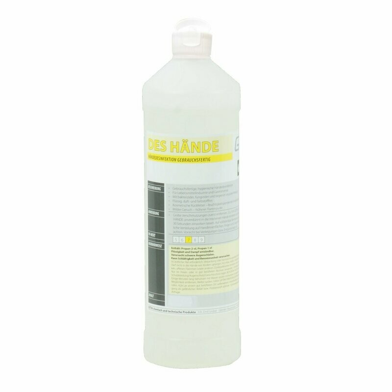 GETRA DES Hände Händedesinfektion 500 ml