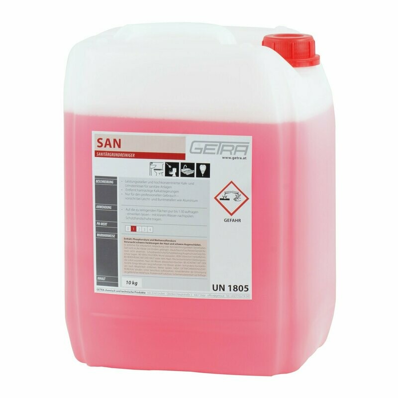 GETRA SAN MS Sanitärgrundreiniger auf Milchsäurebasis