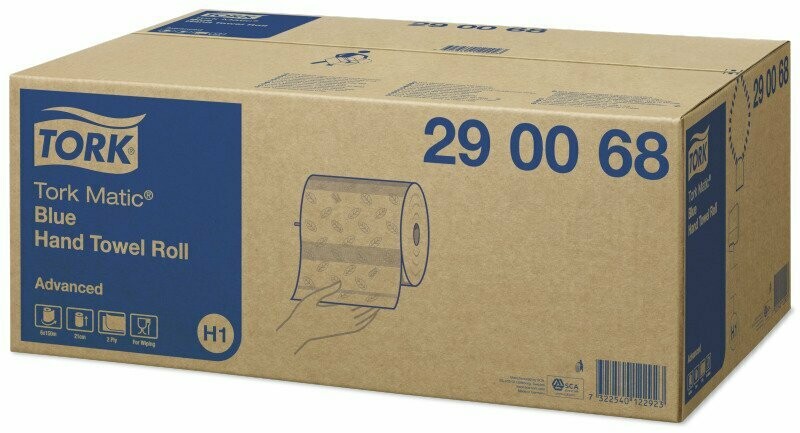 H1 Tork Matic® Blaues Rollenhandtuch Advanced (290068)