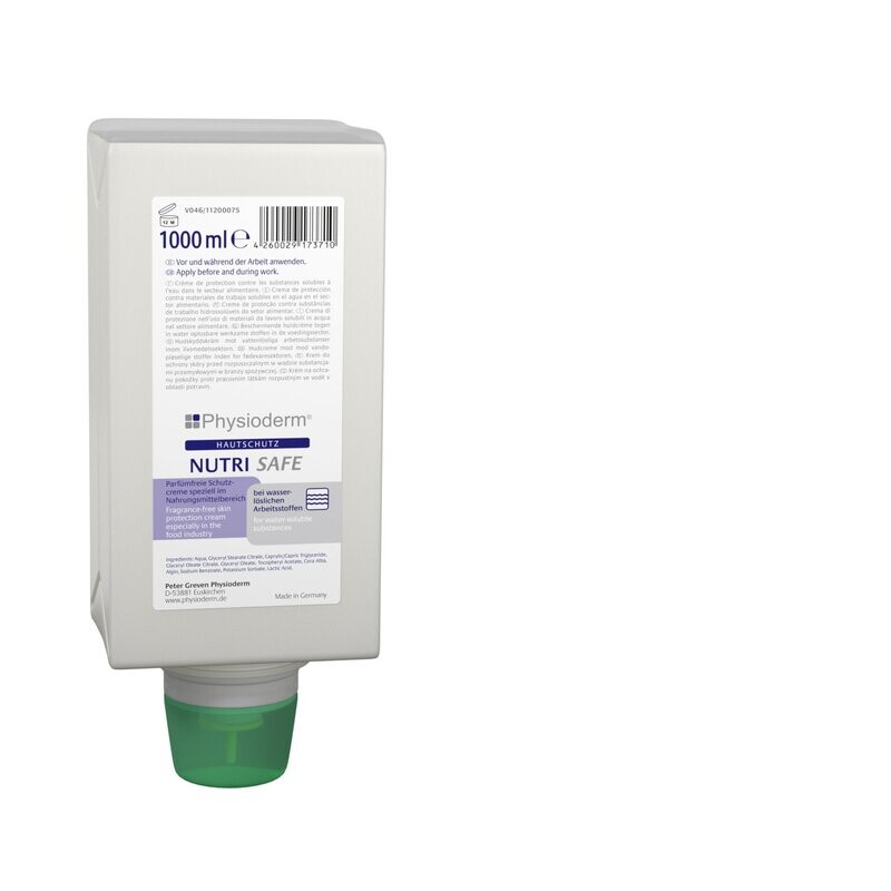Physioderm Hautschutzcreme NUTRI SAFE 1000 ml Faltflasche