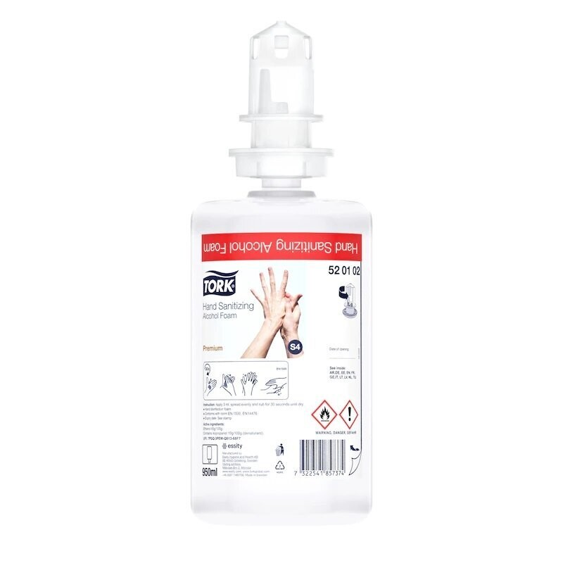 TORK S4 Händedesinfektionsschaum 6 Stk. 950 ml (520102)