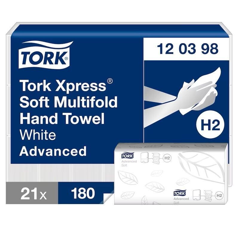 TORK H2 Xpress weiche Multifold Handtücher Advanced (120398)