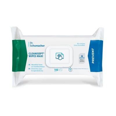 Cleanisept Wipes Maxi alkoholfrei, Feuchttuchbox 100 Stk.