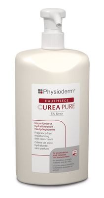 Physioderm Hautpflegecreme CUREA PURE unparfümiert 500 ml Pumpflasche