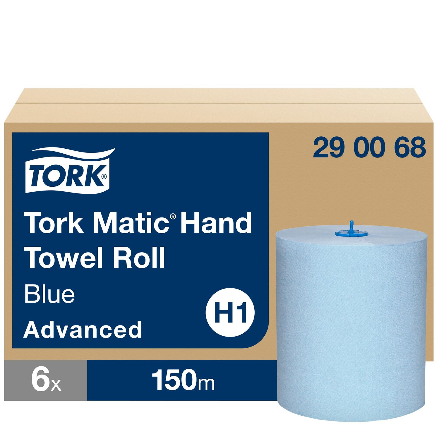 H1 Tork Matic® Blaues Rollenhandtuch Advanced (290068) H1 Tork Matic® Blaues Rollenhandtuch Advanced (290068)