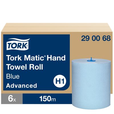 H1 Tork Matic® Blaues Rollenhandtuch Advanced (290068) H1 Tork Matic® Blaues Rollenhandtuch Advanced (290068)