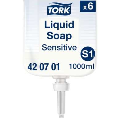 S1 Tork Extra milde Flüssigseife 1000 ml 6 Stk. (420701) S1 Tork Extra milde Flüssigseife 1000 ml 6 Stk. (420701)