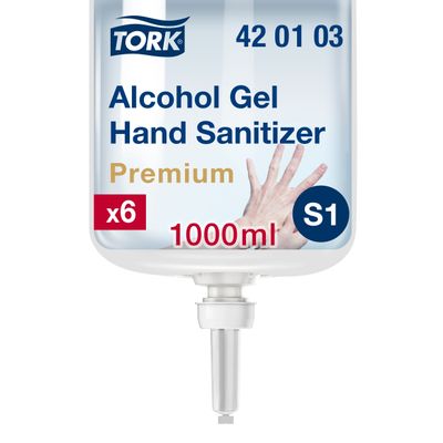 S1 Tork Händedesinfektionsgel 1000 ml 6 Stk (420103) S1 Tork Händedesinfektionsgel 1000 ml 6 Stk (420103)